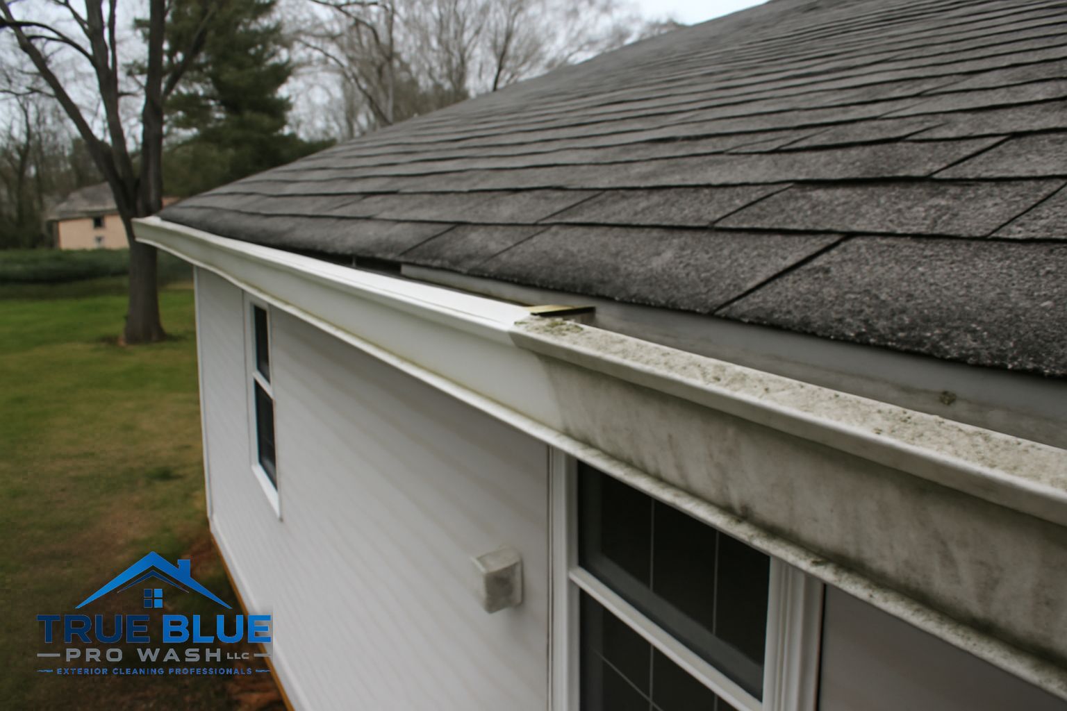 Micro-mesh gutter guard installation on a Bear, DE home with heavy tree coverage