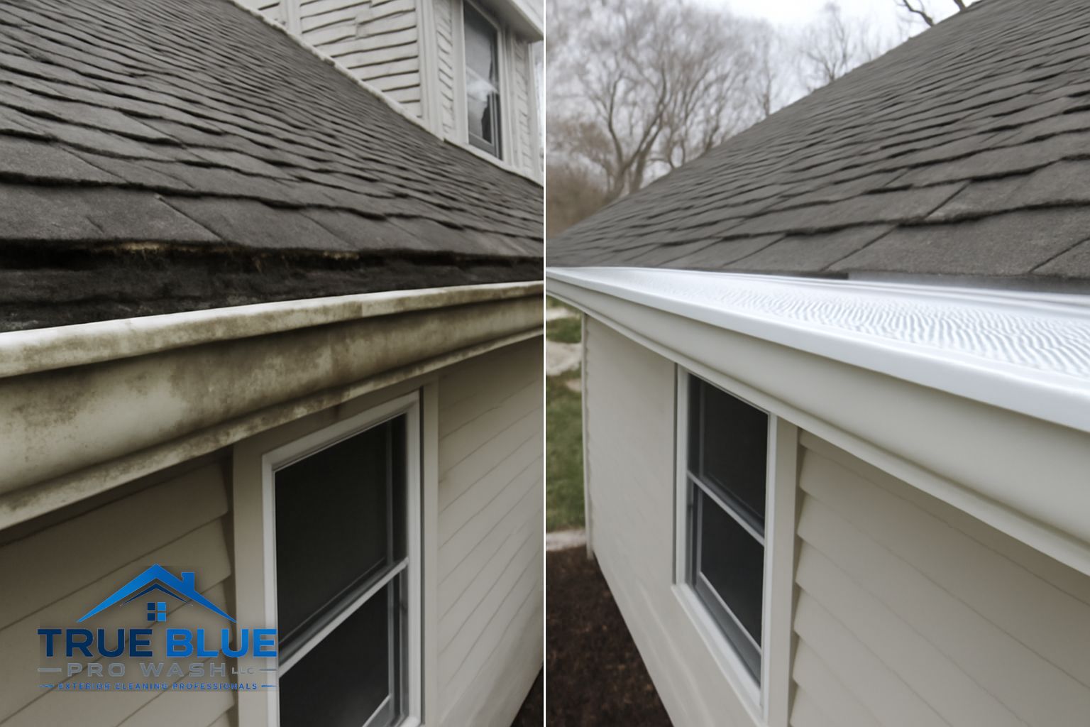 Technician flushing a downspout on a West Chester PA home