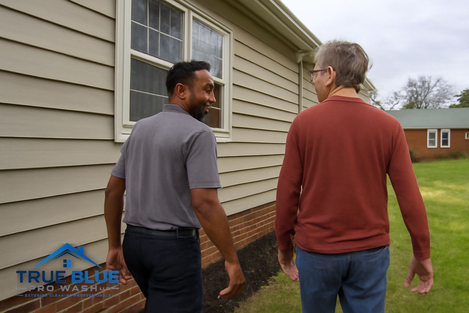 Clean gutters with micro-mesh guards installed on a Chester County home