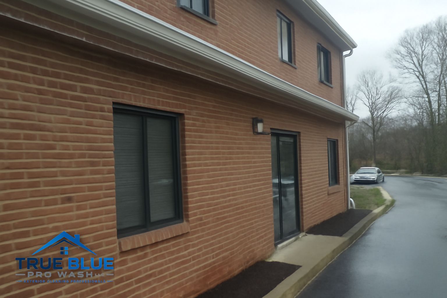 Exterior surface relevant to gutter cleaning
