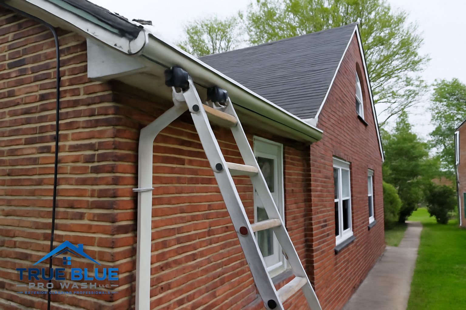 Property access relevant to gutter cleaning