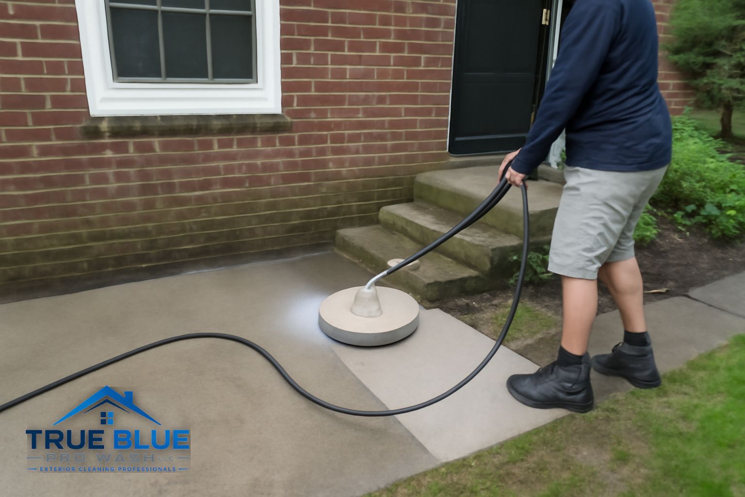 Property access relevant to pressure washing