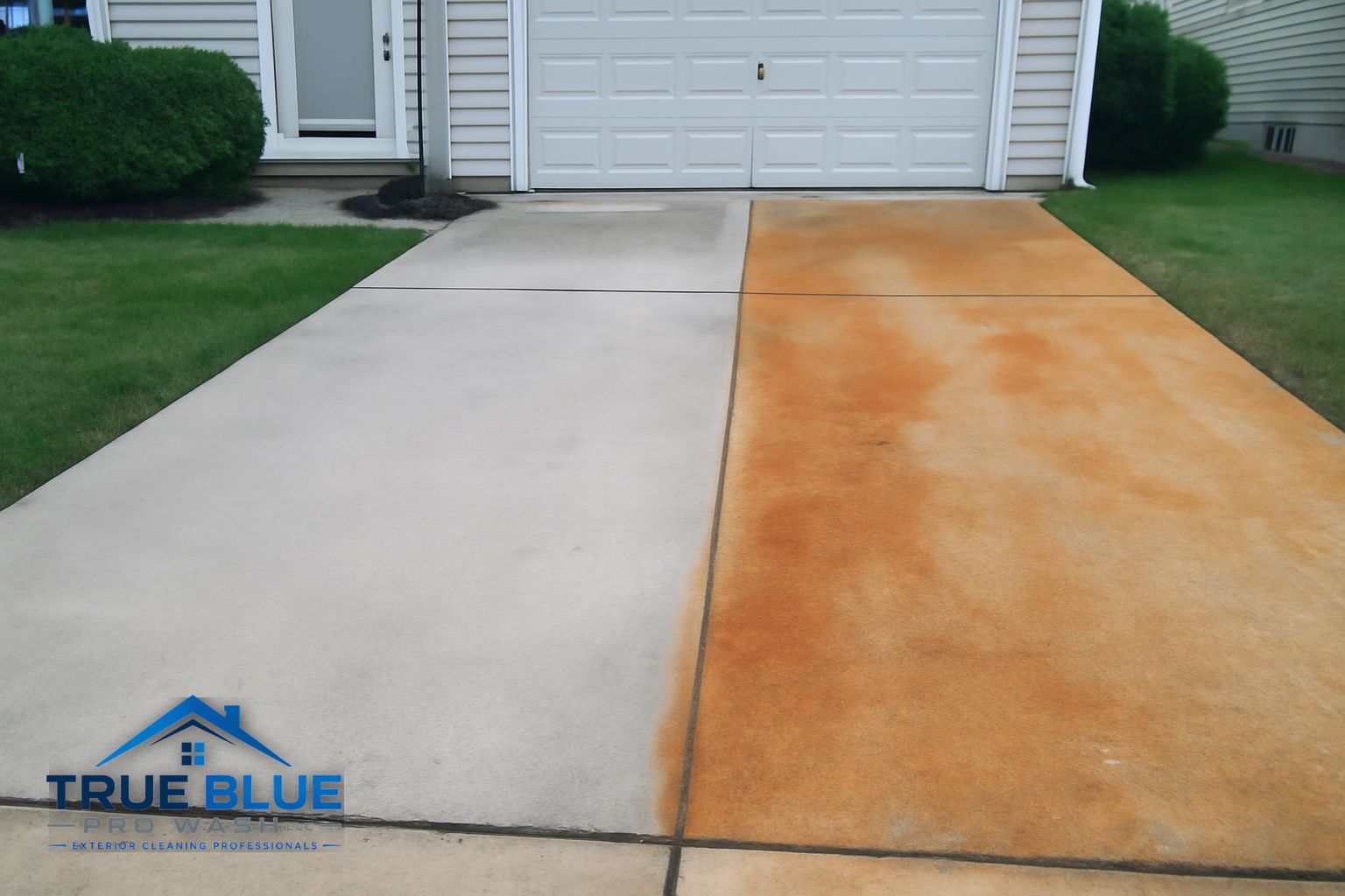 Clean paver patio after rust stain removal service in Kennett Square PA