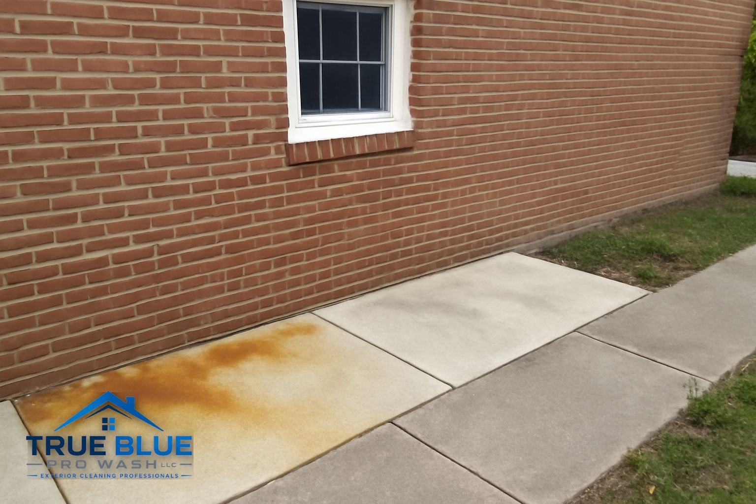 Exterior surface relevant to rust stain removal